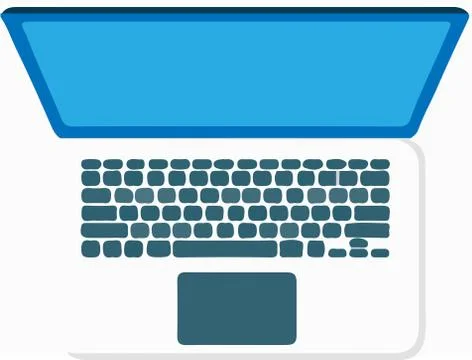 Laptop vector on white background Stock Illustration