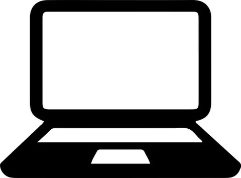 Laptop vector on white background Stock Illustration