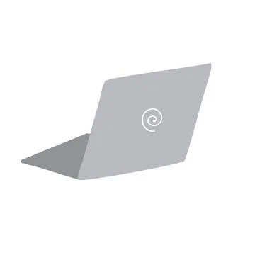 Laptop on a white background. A personal computer. Vector illustration イラスト素材