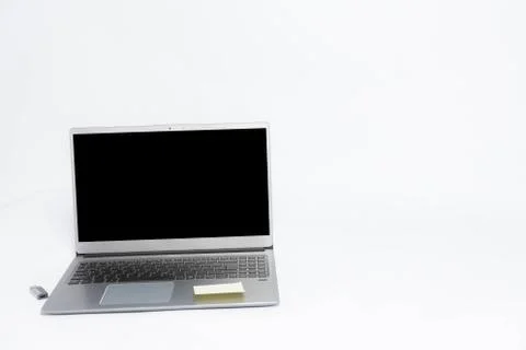 Laptop on a white background Stock-Fotos