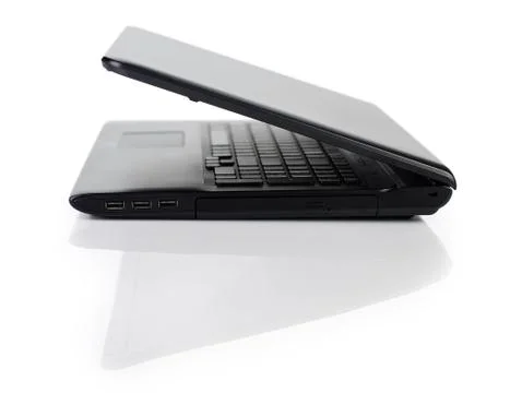 Laptop on a white background 스톡 사진