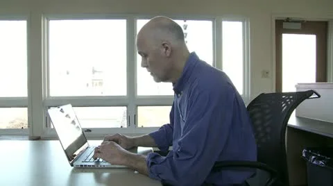 Laptop Worker 30_2 Stock Footage 22786848