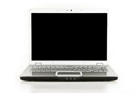 Laptop/Notebook Computer Isolated On White Stock Photos