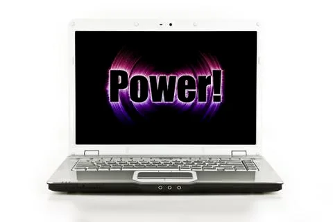 Laptop/notebook computer isolated on white Stock Photos