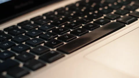 A Laptop's Black Keyboard 動画素材 43907841