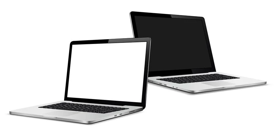 Laptops screen mock up イラスト素材