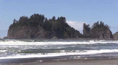 Lapush Beach Washington Stock Footage 49617159