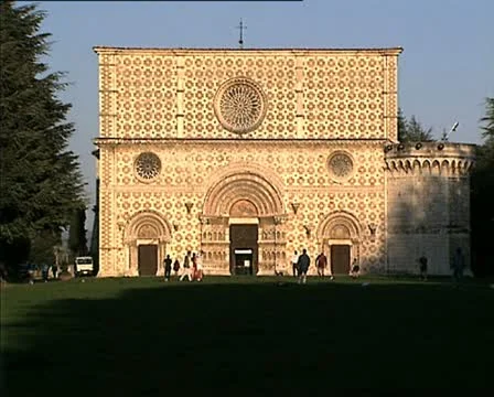 LAQUILA collemaggio Video stock 11121459