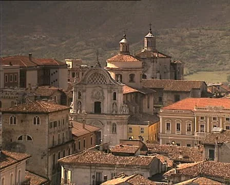 LAQUILA inner city view Video stock 11121550
