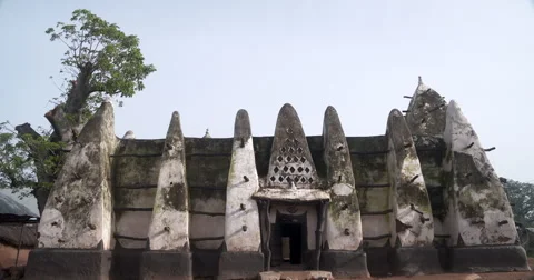 Larabanga Mosque Stock Footage 69065716