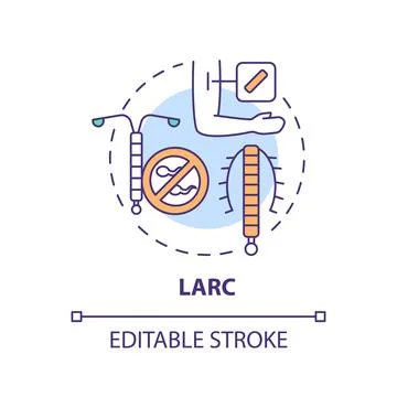 LARC concept icon Stock-Illustration