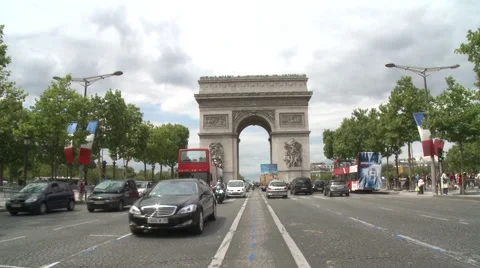 L'Arc de Triomphe Stock Footage 43143413