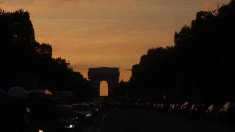 'L'Arc de Triomphe, Wrapped' unveiled in Paris, París, FR - 13 Sep 2021 Stock Footage 204053856