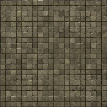 Large 3d render of a smooth beige stone mosaic wall floor Stock Illustration