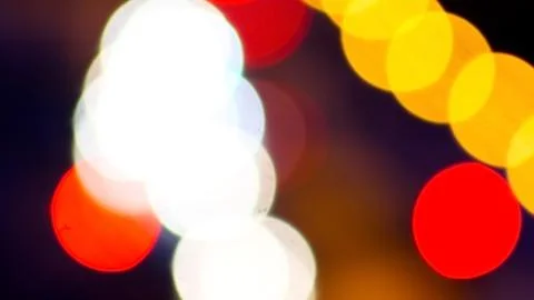 Large abstract bokeh background night city. Stock Photos