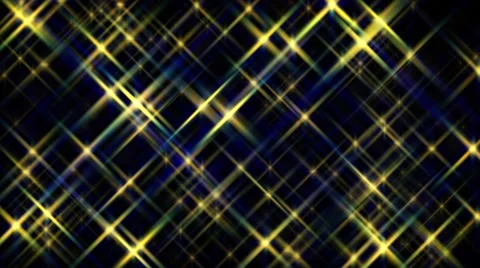 Large abstract rotating yellow gold stars motion background loop Stock Footage 64753900