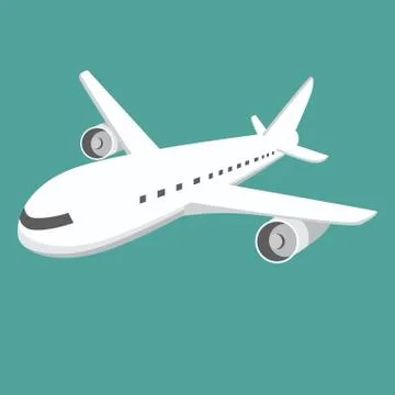 Large airplane Stock Illustration