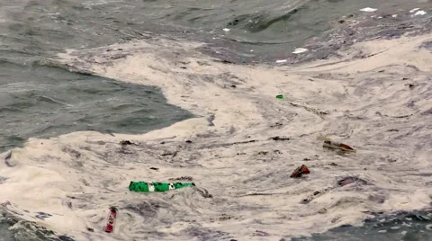 Large amount of plastic glass paper plastic waste and pollution 스톡 동영상 57216171