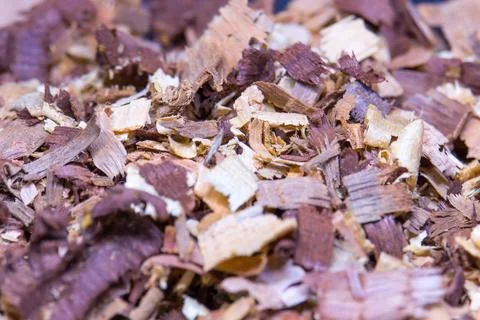 Large amount of sawdust Stock Photos