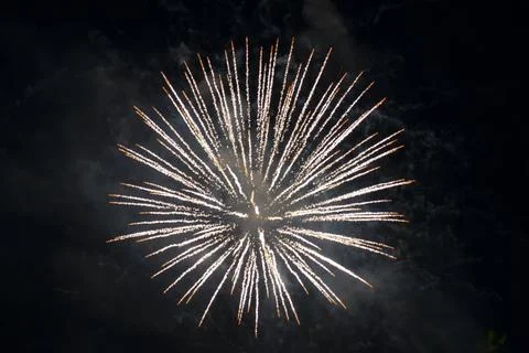 Large and bright firework Stock Photos