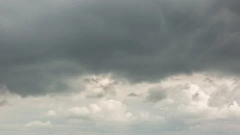Large and rainy clouds, time lapse Stock-Footage 161809825
