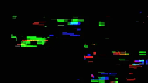 Large and small areas of glitch. Seamless loop. Stock Footage 108568887