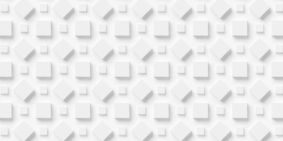 Large and small boxes pattern geometry background wallpaper banner, flat la.. Stock Illustration