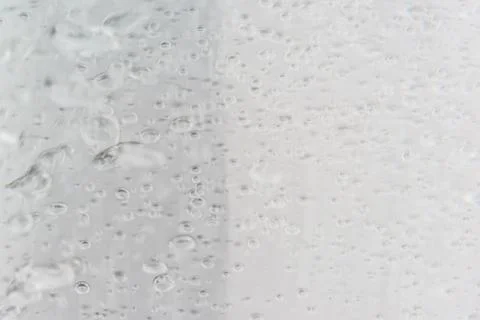 Large and small bubbles in the water Stock Photos
