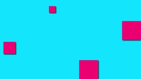 Large and small flat squares on a solid background, computer generated. 3d Stock Illustration