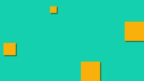 Large and small flat squares on a solid background, computer generated. 3d Stockillustratie