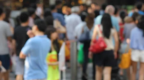 Large anonymous crowd Video stock 24851067