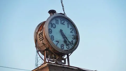 Large antique clock Stock Photos