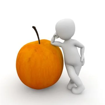 Large apple Stock Illustration