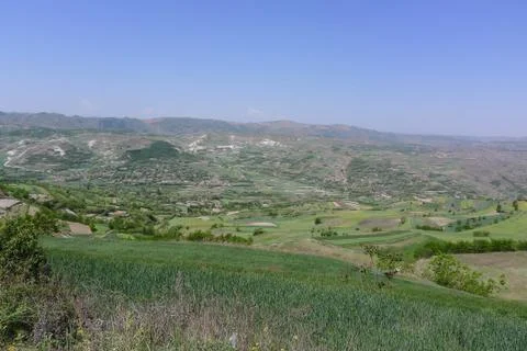 A Large Area of Terraces Stock Photos