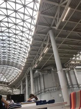 Large Arena with a transparent ceiling Stock-Fotos
