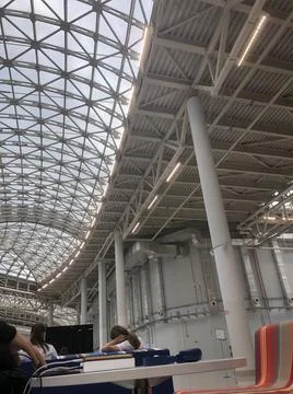 Large Arena with a transparent ceiling Stock-Fotos
