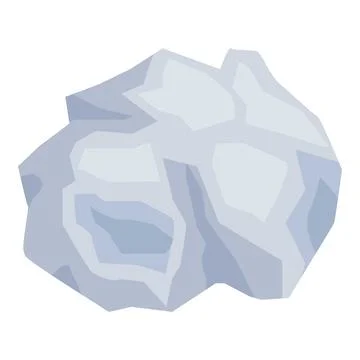 Large asteroid floating in space representing a potential danger for earth Stock Illustration