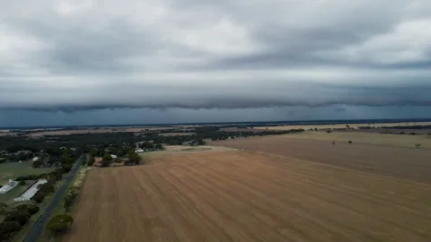 Large Australian Supercell Stock Footage 260682174