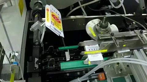 Large automated card making machine assembly line Vidéo 40065543