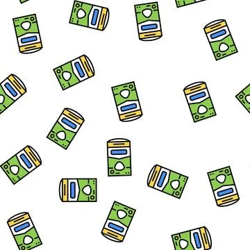 Large bag of powder vector seamless pattern イラスト素材
