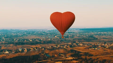 A large balloon in the sky Stock Footage 129588304