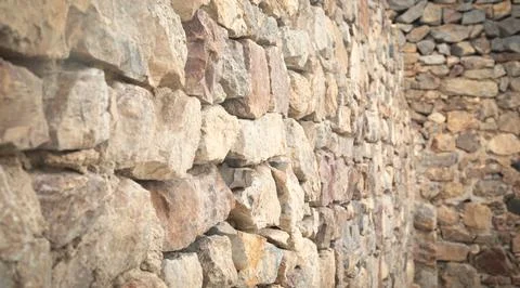 Large basalt wall background or texture. Background Stock Photos