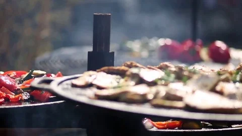 Large BBQ Stock Footage 80113987