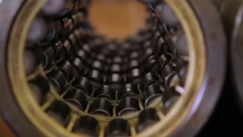 Large bearings from the train Stock Footage 80452777