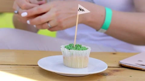 A large, beautiful, bright buffet with many alcoholic drinks, sweet snacks, a Stock Footage 142885115