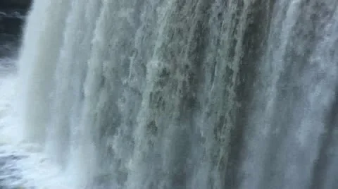 Large Beautiful Waterfall Stock Footage 21286872