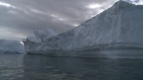 Large berg with sky, Antarctica Stock Footage 34313065