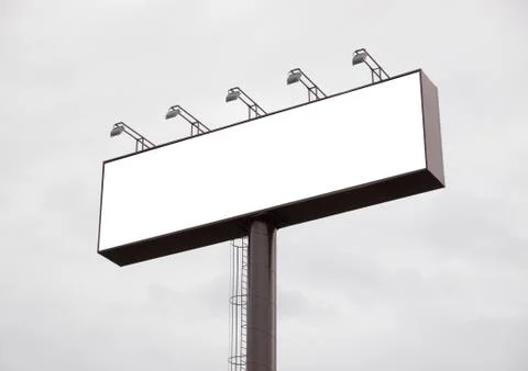 Large billboard with blank space Stock Photos