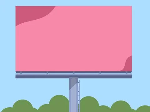 Large billboard Stock Illustration