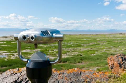 Large binoculars Stock Photos